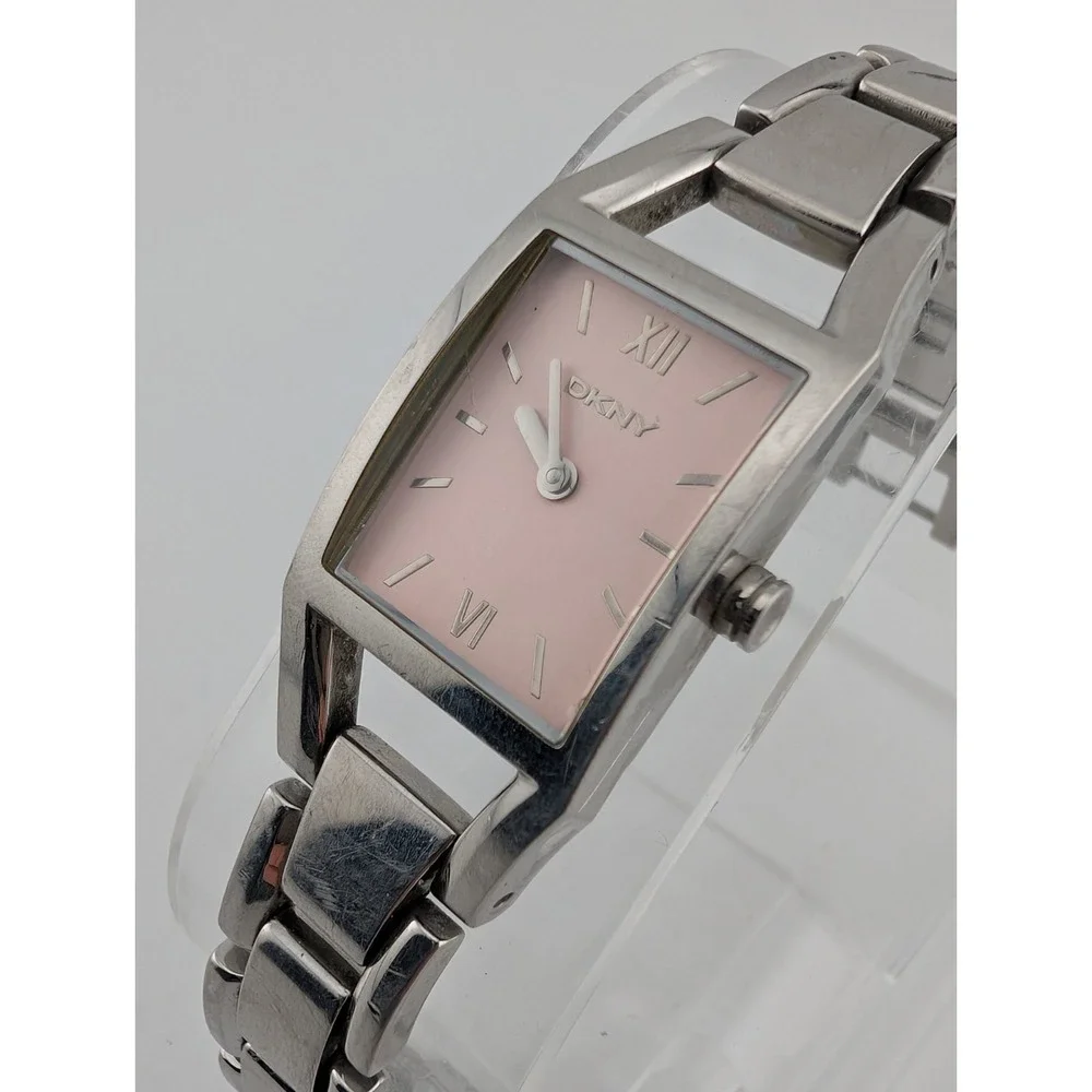 DKNY Watch Women‎ 18mm Case Light Pink Dial Silver 6